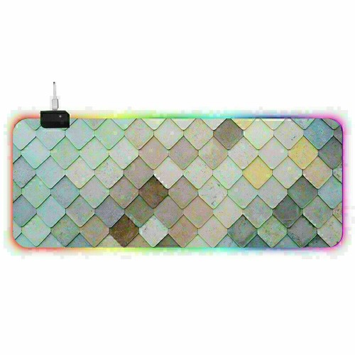 Extra Large Soft Gaming Mouse Pad Colorful RGB Oversized Glowing Mousepad - Afbeelding 9 van 11