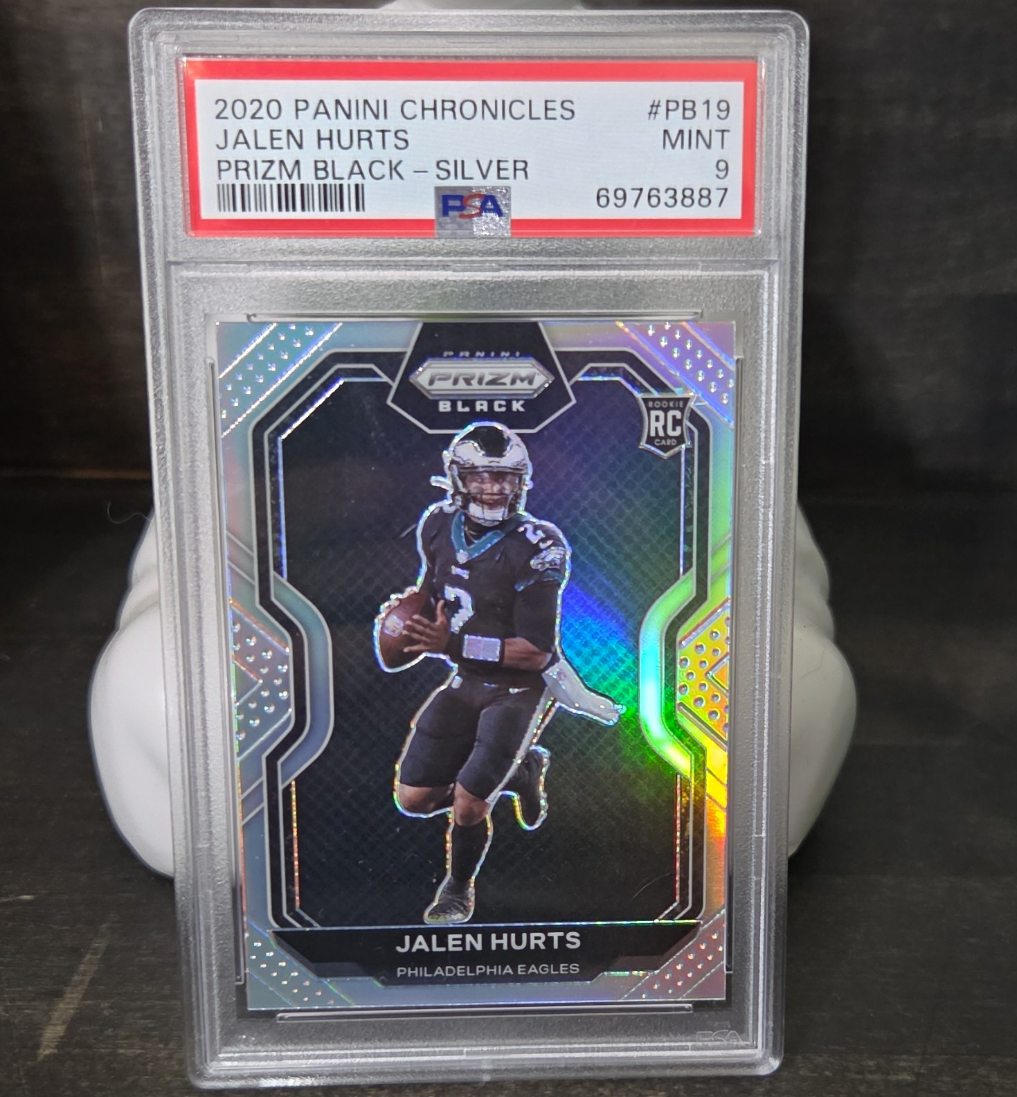 Jalen Hurts Panini Chronicles Prizm Black #PB19 Silver