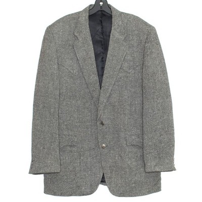 Circle S Vintage Western Sport Coat Gray 44L Country Club Rockabilly Old Money
