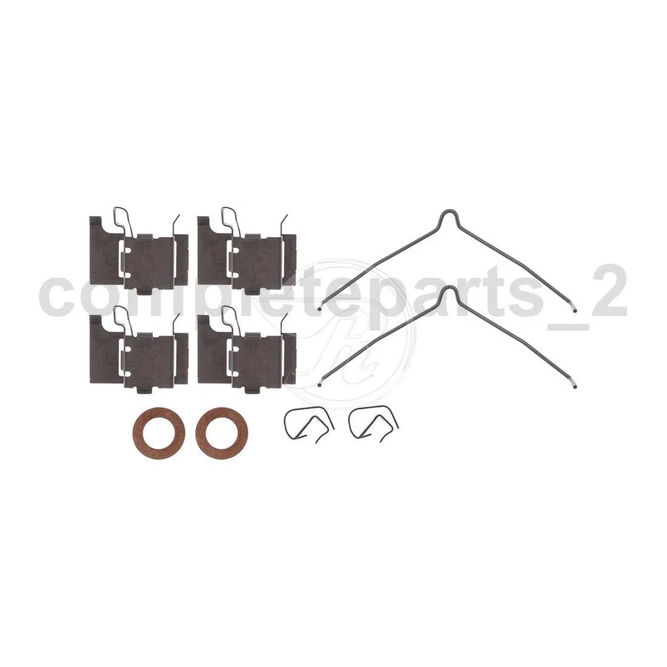 Conjunto de pinça de freio dianteiro mangueira de freio 4 peças compatível com 2010 Lexus RX350 2011 Lexus RX350 - Imagem 2 de 4