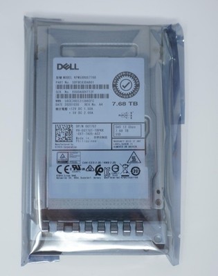 GT7GT Dell 7.68TB SAS 12G 2.5 RI SSD KPM5XRUG7T68 G14-G16 Solid State Drive