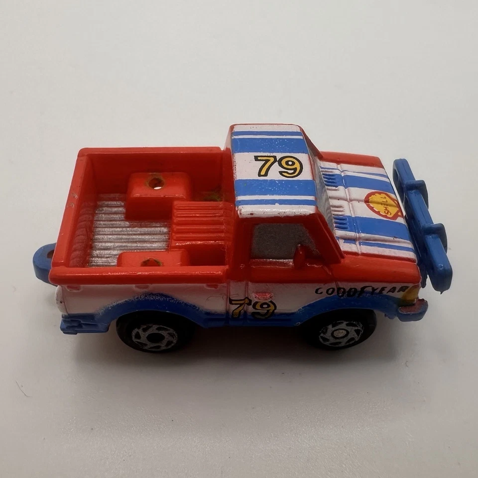 Galoob Micro Machines Datsun Shell 标志越野皮卡车(无滚杆)1989 — 第 2/4 张图片