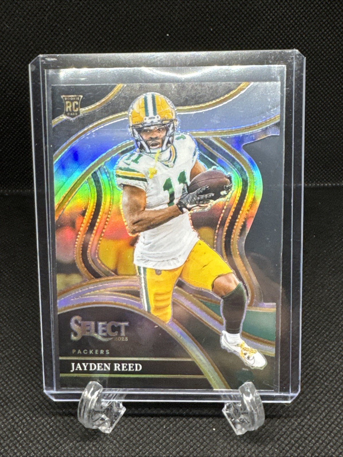 2023 Panini Select - Club Level Jayden Reed #258 Silver Prizm Die-Cut (RC)