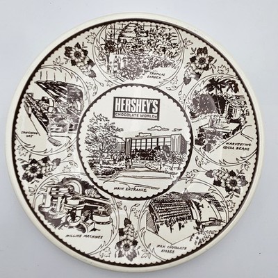 HERSHEY'S Chocolate World Visitor Center Vintage 10'' Collector Plate Hershey, PA