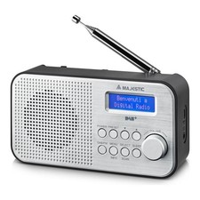 New Majestic RT-194 DAB Portable Digital Radio Black, Silver