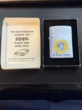 Vintage 1964 Borden Company Cow Advertising Zippo Lighter With Box MORE
