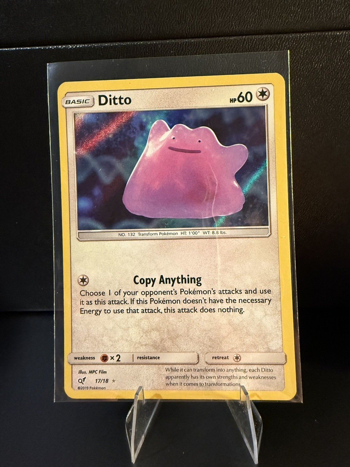Ditto 17/18 Detective Pikachu Pokemon TCG Moderately Played