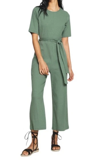 Chunpin Tuta Da Donna Con Scollo Quadrato E Maniche Corte, Tessuto Morbido In Misto Poliammide, Verde, Taglia XX-Large