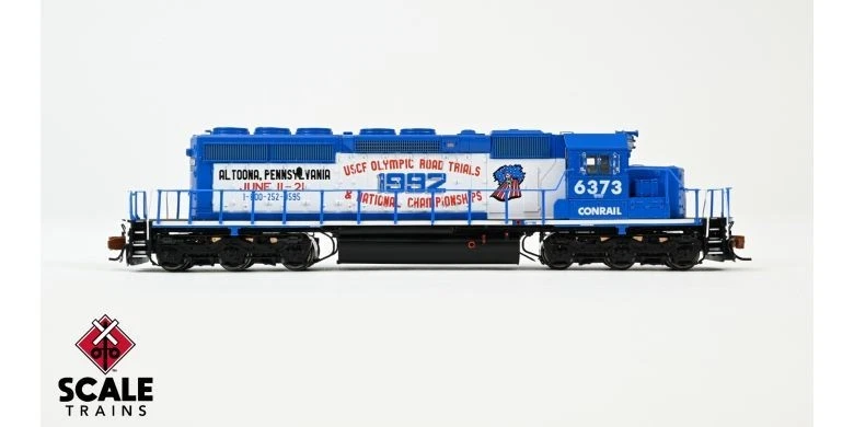 N SCALETRAINS  SD40-2 USCF OLYMPICS ALTOONA TRIALS CONRAIL #6373 DCC & SOUND - Image 3 of 4