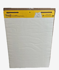 Post-it Self-Stick Easel Pads 25in x 30in White 30-Sheet Pads /Carton - Lot of 6