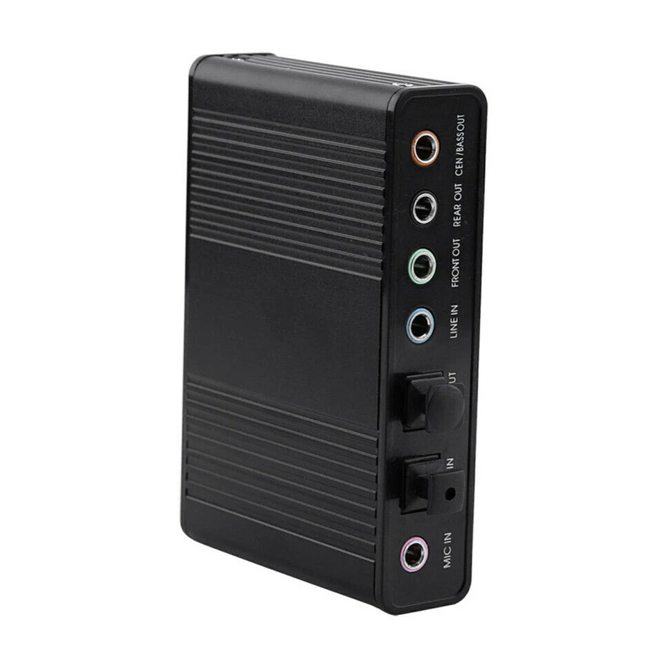 Optical External 6 Channel 5.1 Audio Output Adapter Sound Card USB SPDIF for PC - Image 2 of 4