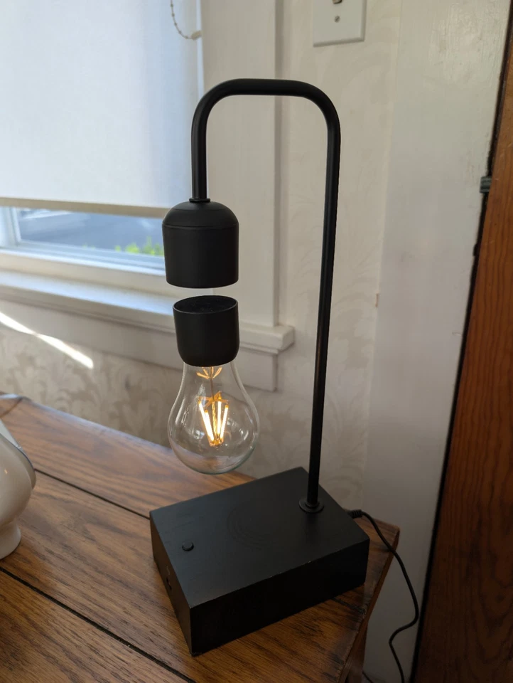 Gravita - Lámpara Magnética Flotante Inteligente Negra "Flotante" Foto 4 de 4