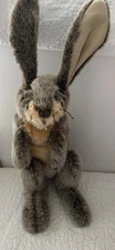 Folkmanis Jack Rabbit Hand Puppet Movable Mouth Plush Stuffed Animal Toy