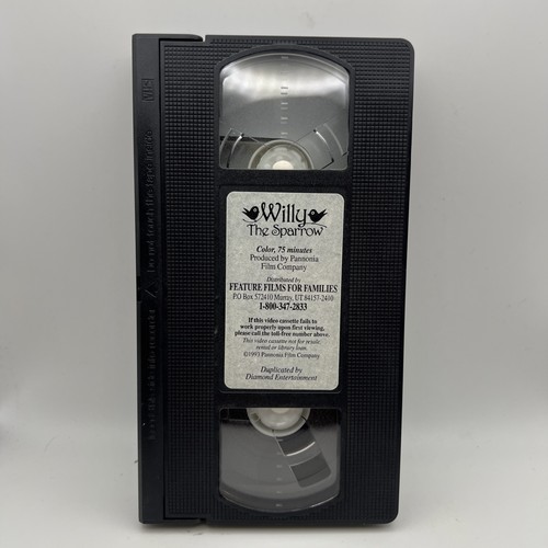 Willy The Sparrow Feature Film For Families (VHS, 1993) - Picture 3 of 3