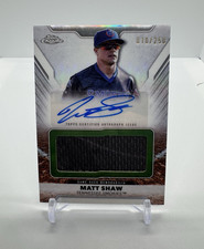 Topps Pro Debut Jumbo Autograph Relic Card Matt Shaw Tennessee Smokies 2025