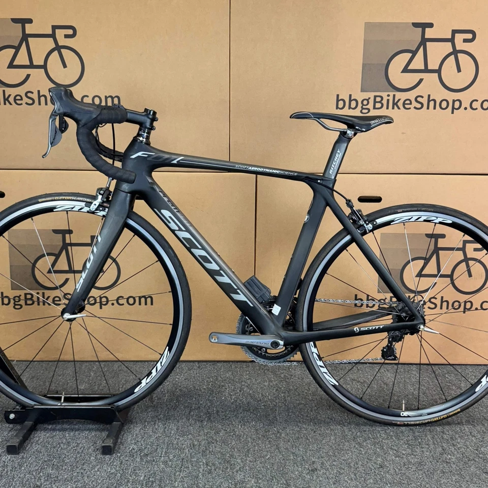 Bicicleta de carretera Scott Foil 15 usada, Dura-Ace Di2, fibra de carbono-2013, 54 cm Foto 2 de 4