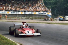 Italian Grand Prix 1973 Arturo Merzario Ferrari 312B3 Racing Old Photo