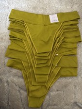 Auden Women s 10 Pack Green Thong Seamless Underwear Size Medium 8-10 New
