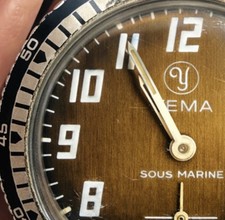 Montre Yéma Sous-Marine Acier Dato - Révisée, Occasion Excellent état, Pour Homme