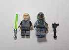 GENUINE STAR WARS Lego 9496 BOBA FETT +LUKE SKYWALKER Minifigure Lot Blaster +
