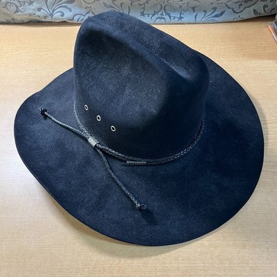 STETSON XXXX 4X Beaver Carson Felt Black Western Leather Band