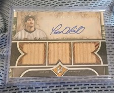 2025 Topps Museum Collection Paul O'Neill triple game bats autograph 112/199