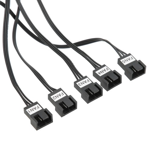 Computer Temp Monitor PVC Lens Panel Display 5 Sets Fan Temperature Controll Hot