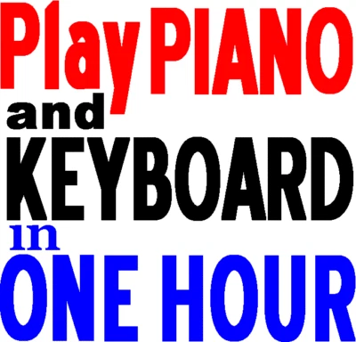 How to Play Piano or Keyboard Learn in 1 hour. Beginners Music Lesson Book