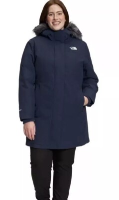 The North Face Women's Plus Arctic Parka Down Coat Summit Navy  S M Available