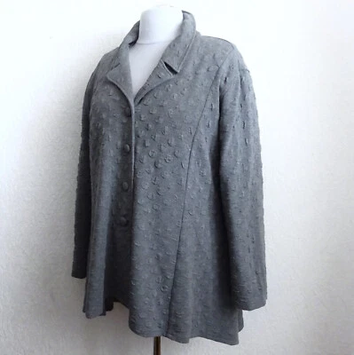 SHE´S CRAZY Lagenlook Jersey Damen Jacke Gr. 3 (50-56) - Bild 1 von 4