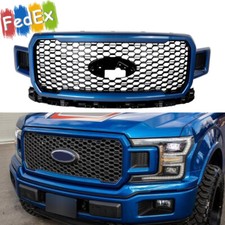 For 2018-2020 Ford F-150 F150 Lightning Blue Front Bumper Radiator Grille Grill