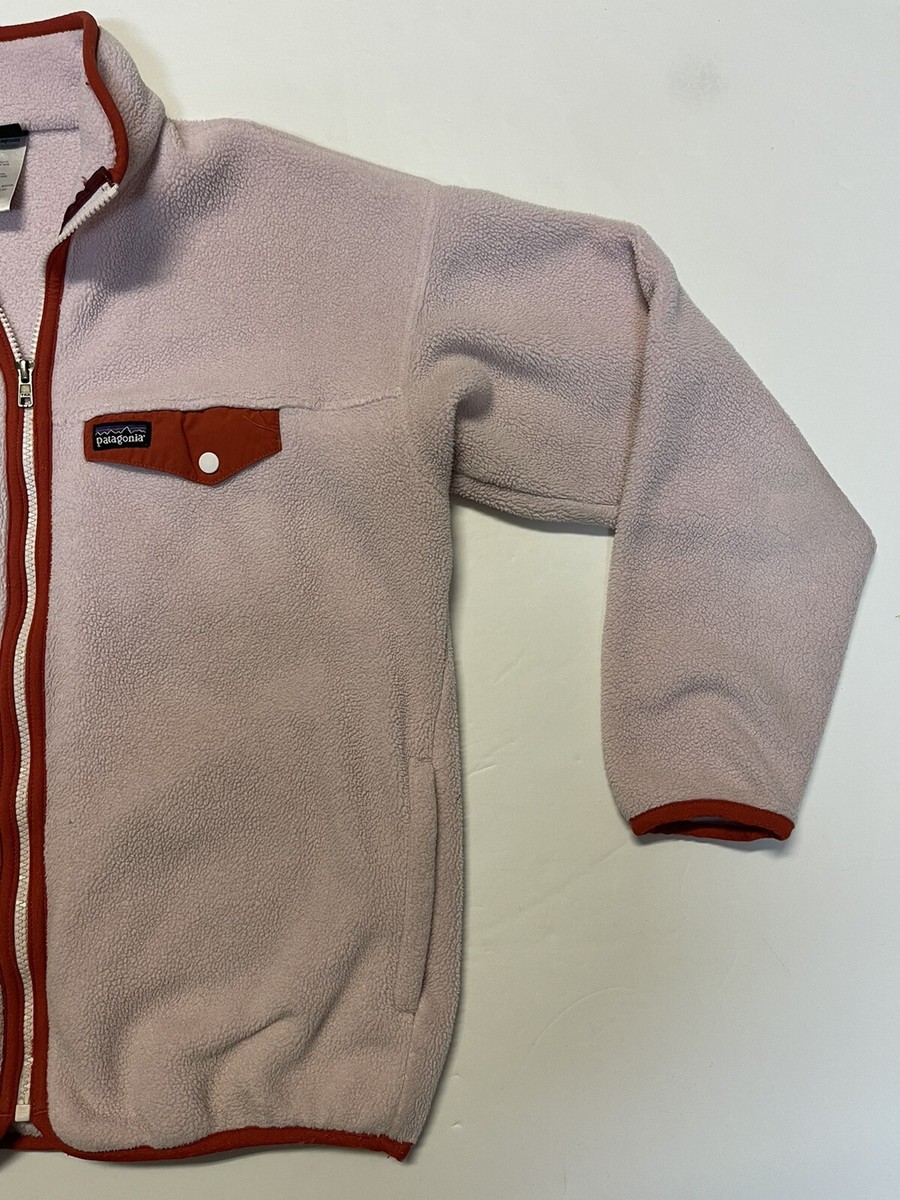 Patagonia Synchilla Pink Full Zip Girls XL Youth Vintage