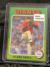 Blake Snell 2024 Topps Heritage  Image Variation  #563 Giants