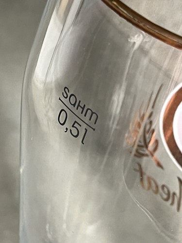 (2) Amstel Beir Wheat German Beer .5L Glasses - Picture 3 of 4