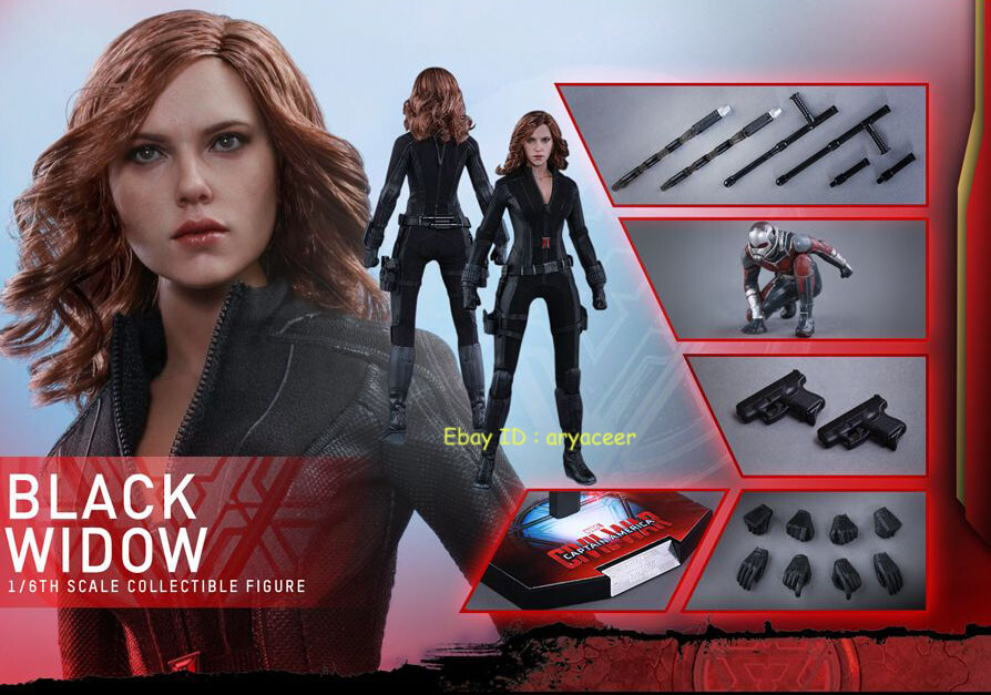 Hot Toys MMS365 Civil War Black Widow 5.0 1/6 Action Figure In