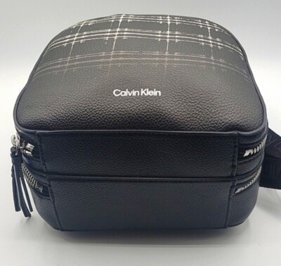 Calvin Klein Estelle Novelty Backpack Black/White PlaidNew 