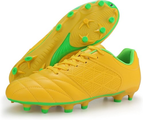 Hawkwell Men's 6 EU39 Firm Ground Soccer Cleats Yellow/Green - New in box