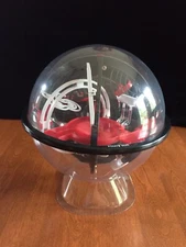 SHARPER IMAGE SPACE CHALLENGE - SPHERE MAZE GLOBE 3D BRAIN TEASER GAME w/ BASE