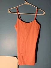 NOBO Womens Pink Orange Coral Spaghetti Strap Tank Top Size S (3-5)
