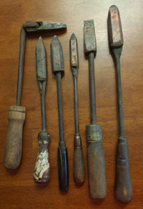 Vintage Lot of 6 Soldering Irons with Copper Tips