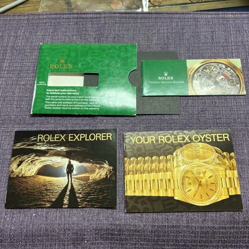 Vintage Rolex 1998 Explorer Booklet;paper holder; Set‼️for 14270;16570