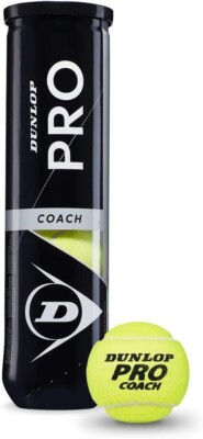 Dunlop Tennisball Pro Coach - Für Coaching Und Trainingseinheiten (1X4Er Dose)