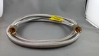 BBQ 8mm STAINLESS BRAIDED LPG HOSE WITH 3/8" FEMALE SAE FLARE NUT ENDS x 1800MM