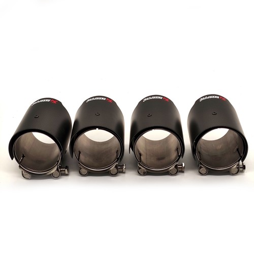 2*Matt Carbon Fiber Akrapovic Exhaust Tips Tail Pipe for BMW M2 M3 M4 M5 M6 - Bild 9 von 11