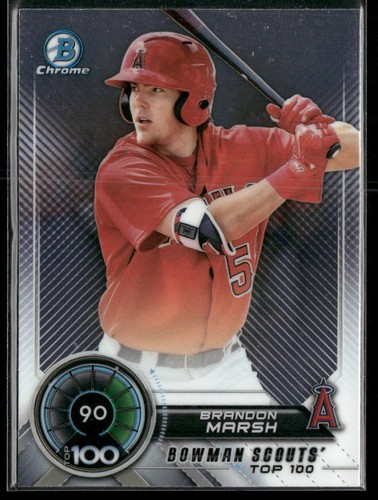 2018 Bowman Brandon Marsh Bowman Chrome Scouts' Top 100 #BTP-90 Angels
