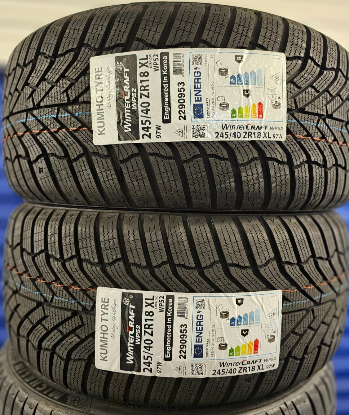 eBay 40 WP52 NEW XL 245 2X KUMHO 18 SNOW/ICE/MUD M&S 245/40 97W WINTER | ZR18 2454018