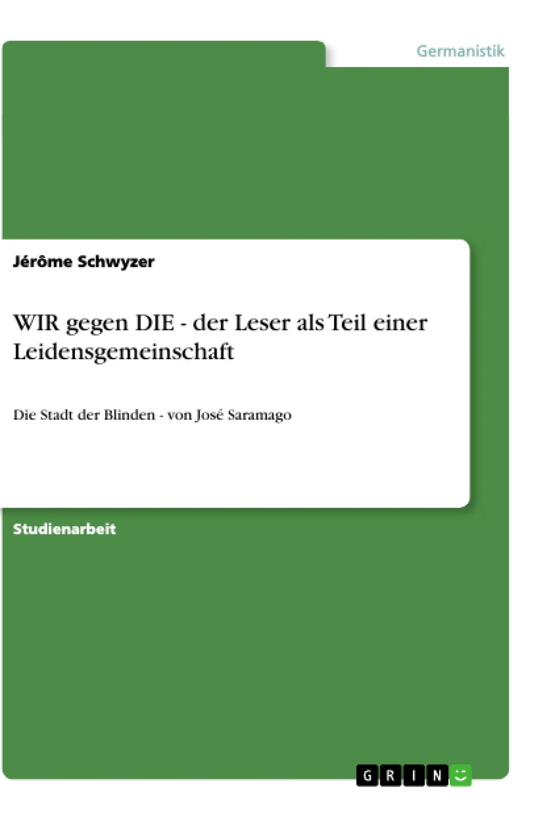Thumbnail - Wir Gegen Die - Der Leser Als Teil Einer Leidensgemeinschaft | Buch |