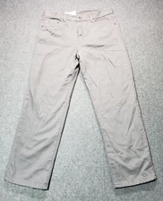 Adventuridge NWT gray men size 38x32 blue flannel lined jeans