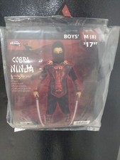 NEW Cobra Ninja Costume Halloween Boys Medium 8 Shirt Pants MaskTunic