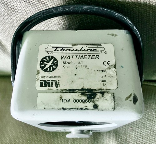 Bird 43 Thruline Wattmeter Watt Element Slug Reading Meter - Photo 2/5